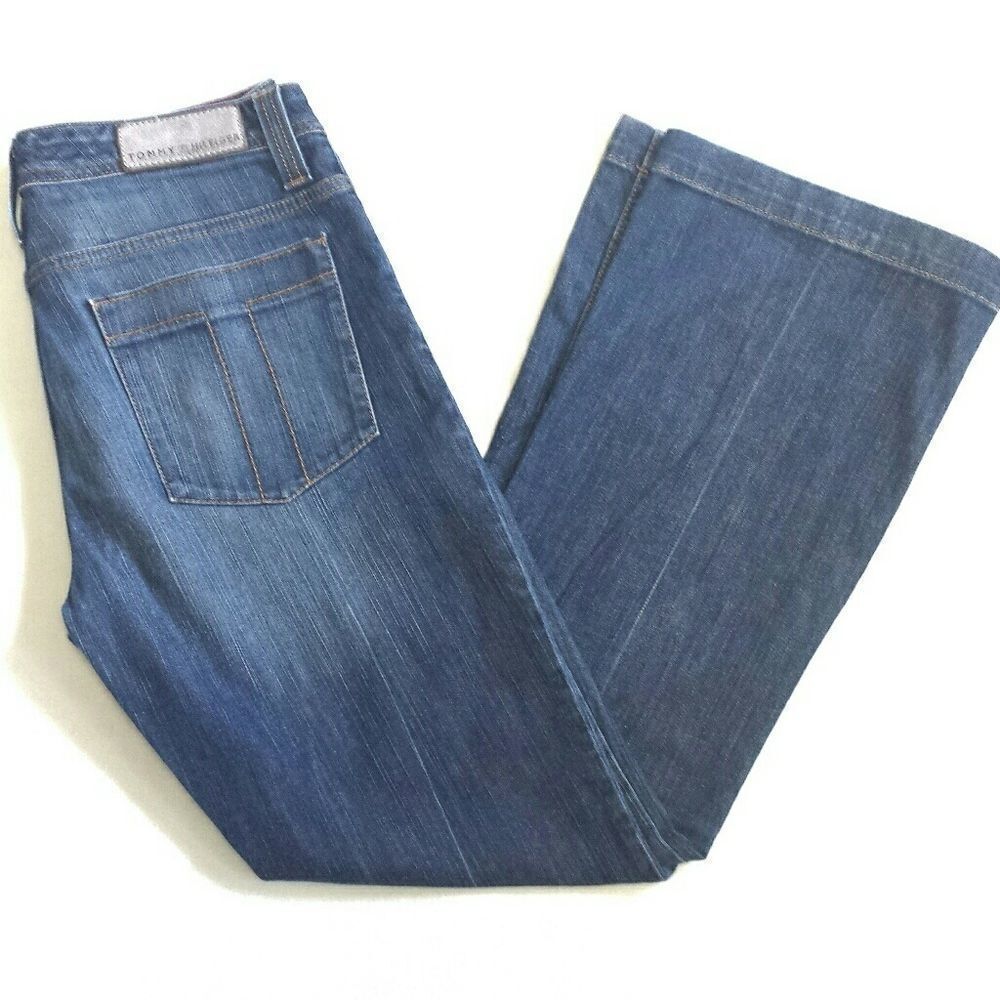TOMMY Hilfiger Cambridge Flare Dark Wash Jeans 12